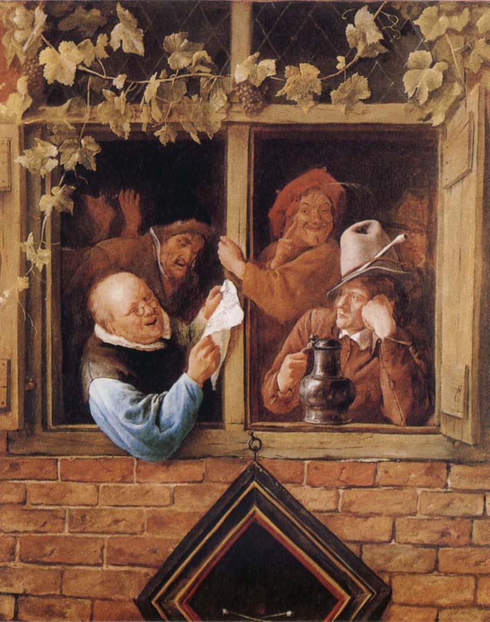 Jan Steen Rhetoricians at a Window